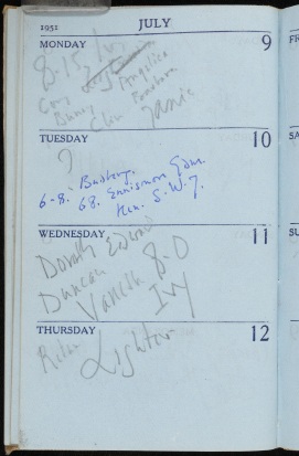 Clive Bell's Pocket Diary